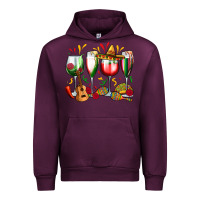 Mauve Wine mexico wine glasses Urban Hoodie - Zillion Design Studio