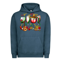Pigment Midnight Navy mexico wine glasses Urban Hoodie - Zillion Design Studio