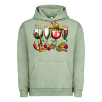 Pigment Oil Green mexico wine glasses Urban Hoodie - Zillion Design Studio