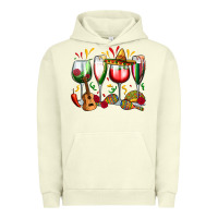 Pigment Pistachio mexico wine glasses Urban Hoodie - Zillion Design Studio