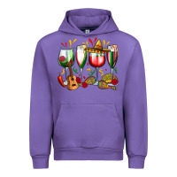 Tulip mexico wine glasses Urban Hoodie - Zillion Design Studio