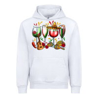 White mexico wine glasses Urban Hoodie - Zillion Design Studio