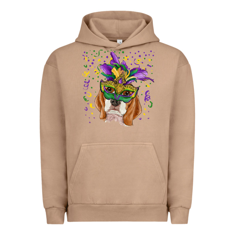 Mardi Gras  Mask Beagle Urban Hoodie by RanaPortraitStore | Teevron