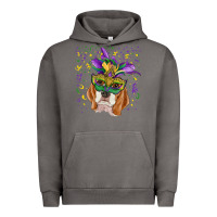 Pigment Tornado mardi gras  mask beagle Urban Hoodie - RanaPortraitStore
