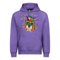 Tulip mardi gras  mask beagle Urban Hoodie - RanaPortraitStore