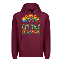 Burgundy i love my job for all the little reasons Premium Hoodie - texasbilliewilder