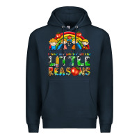 Navy i love my job for all the little reasons Premium Hoodie - texasbilliewilder