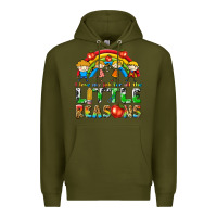 Army Green i love my job for all the little reasons Premium Hoodie - texasbilliewilder
