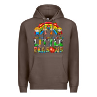 Coffee i love my job for all the little reasons Premium Hoodie - texasbilliewilder