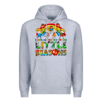 Heather Grey i love my job for all the little reasons Premium Hoodie - texasbilliewilder