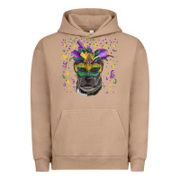 Pigment Burro mardi gras  mask pitbull Urban Hoodie - RanaPortraitStore