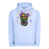 Pigment Grape Ice mardi gras  mask pitbull Urban Hoodie - RanaPortraitStore