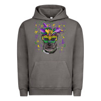 Pigment Tornado mardi gras  mask pitbull Urban Hoodie - RanaPortraitStore