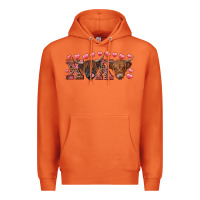 Carrot xoxo highland cows Premium Hoodie - RanaPortraitStore