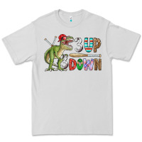 Dove Grey 3 up 3 down rex Premium Tee - CowhideDigitalArt