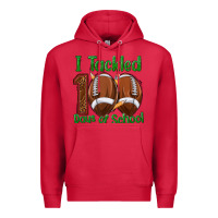 Cardinal i tackled 100 days of school football Premium Hoodie - texasbilliewilder