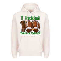 Pale Pink i tackled 100 days of school football Premium Hoodie - texasbilliewilder