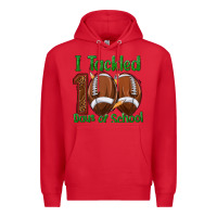 Red i tackled 100 days of school football Premium Hoodie - texasbilliewilder