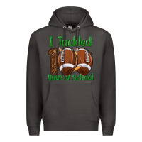 Smoke i tackled 100 days of school football Premium Hoodie - texasbilliewilder