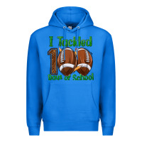 True Royal i tackled 100 days of school football Premium Hoodie - texasbilliewilder