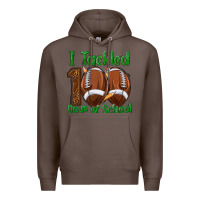Coffee i tackled 100 days of school football Premium Hoodie - texasbilliewilder