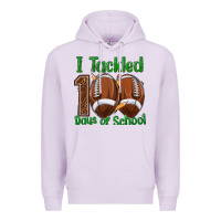 Lilac i tackled 100 days of school football Premium Hoodie - texasbilliewilder