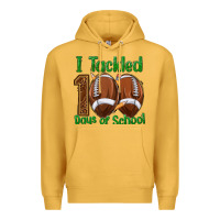 Mustard i tackled 100 days of school football Premium Hoodie - texasbilliewilder