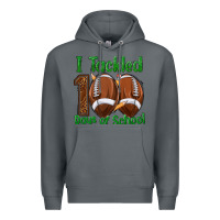 Rock i tackled 100 days of school football Premium Hoodie - texasbilliewilder