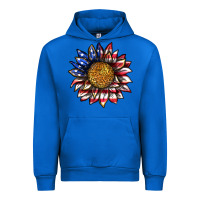 Cobalt 4th of july sunflower Urban Hoodie - texasbilliewilder