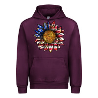 Mauve Wine 4th of july sunflower Urban Hoodie - texasbilliewilder