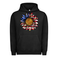 Pigment Black 4th of july sunflower Urban Hoodie - texasbilliewilder