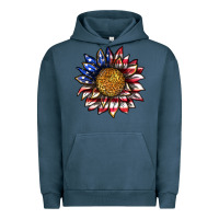 Pigment Midnight Navy 4th of july sunflower Urban Hoodie - texasbilliewilder