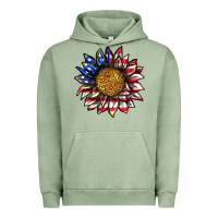 Pigment Oil Green 4th of july sunflower Urban Hoodie - texasbilliewilder