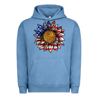 Pigment Pebble Blue 4th of july sunflower Urban Hoodie - texasbilliewilder