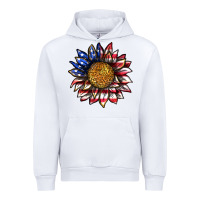 White 4th of july sunflower Urban Hoodie - texasbilliewilder