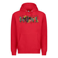 Red western mini black highland calf Premium Hoodie - RanaPortraitStore