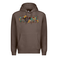 Coffee western mini black highland calf Premium Hoodie - RanaPortraitStore