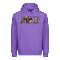 Purple western mini black highland calf Premium Hoodie - RanaPortraitStore