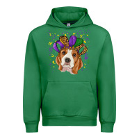 Emerald mardi gras beagle Urban Hoodie - RanaPortraitStore