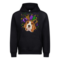 Foreset Green mardi gras beagle Urban Hoodie - RanaPortraitStore