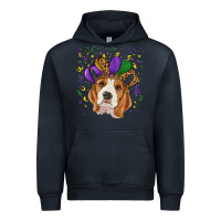 Navy mardi gras beagle Urban Hoodie - RanaPortraitStore