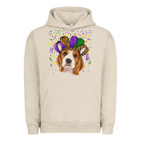 Pigment French Oak mardi gras beagle Urban Hoodie - RanaPortraitStore
