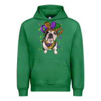 Emerald mardi gras hat  english bulldog Urban Hoodie - RanaPortraitStore