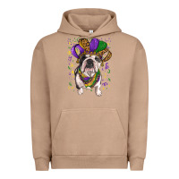Pigment Burro mardi gras hat  english bulldog Urban Hoodie - RanaPortraitStore
