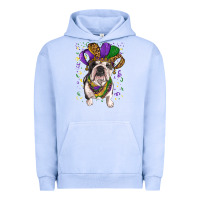 Pigment Grape Ice mardi gras hat  english bulldog Urban Hoodie - RanaPortraitStore