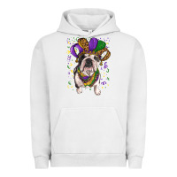 Pigment Lunar Rock mardi gras hat  english bulldog Urban Hoodie - RanaPortraitStore