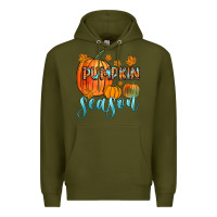 Army Green pumpkin season Premium Hoodie - Zillion Design Studio