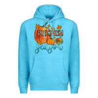 Ocean Blue pumpkin season Premium Hoodie - Zillion Design Studio