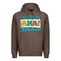 Coffee i do it for the aha moments Premium Hoodie - texasbilliewilder