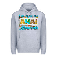 Heather Grey i do it for the aha moments Premium Hoodie - texasbilliewilder
